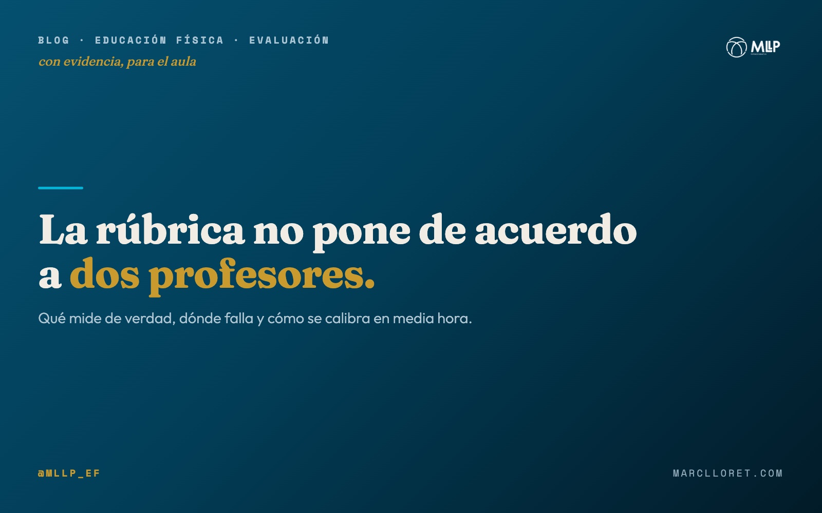 Portada del artículo: La rúbrica no pone de acuerdo a dos profesores.